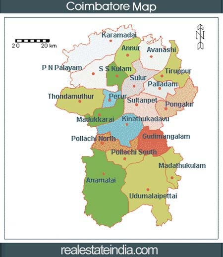 Coimbatore District Taluk Map Narasimhan